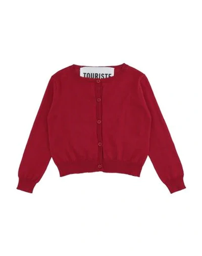 Touriste Babies' Cardigans In Red