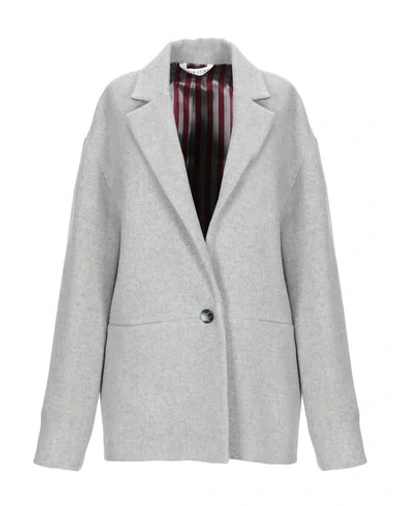 Chloé Stora Coat In Light Grey