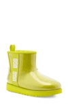 Ugg Classic Mini Waterproof Clear Boot In Yellow