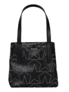 JIMMY CHOO SMALL SOFIA TOTE BAG,SOFIA/S DDPBLACK/SILVER