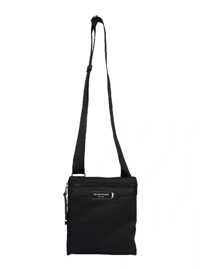Longchamp Green District Shoulder Bag In Nero