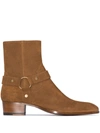 SAINT LAURENT WYATT SUEDE BOOTS