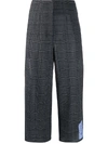 MCQ BY ALEXANDER MCQUEEN CHECKED CROPPED TROUSERS