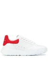 Alexander Mcqueen Oversized Court Low-top Sneakers In Rosso