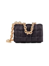 Bottega Veneta The Chain Cassette Padded Leather Shoulder Bag In Fondant