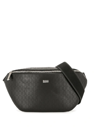 Hugo Boss Front Logo Belt Bag In Black