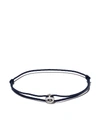 Le Gramme 1g Maillon Cord Bracelet In Silver