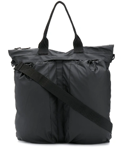 Rains Hilo 36l Weekend Bag With Tonal Logo In Black