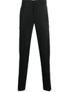 ANN DEMEULEMEESTER FADED PINSTRIPE TAILORED TROUSERS
