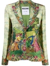 MOSCHINO GARDEN PRINT BLAZER