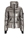 Sam Freestyle Down Nylon Puffer Jacket In Silver