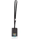 Prada Record Player Print Cardholder In Black