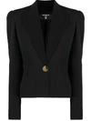 BALMAIN PADDED-SHOULDER SINGLE-BREASTED BLAZER