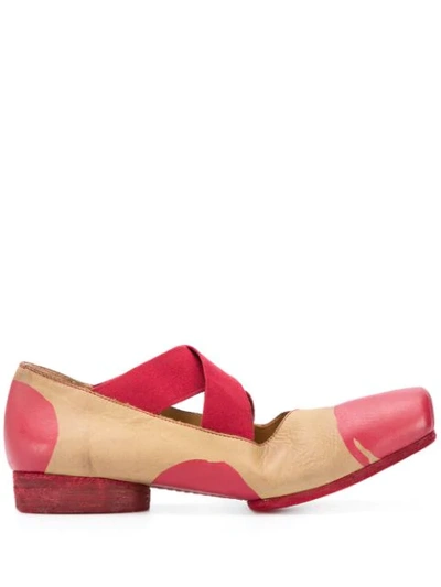 Uma Wang Colour-block Ballerina Shoes In Neutrals