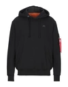 Alpha Industries Sweatshirts In Black