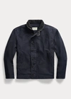 Double Rl Jungle Cloth Deck Jacket In Dark Navy