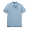 Polo Ralph Lauren Kids' Cotton Mesh Polo Shirt In Jamaica Heather