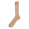 Polo Ralph Lauren Rib-knit Cotton Trouser Socks In Camel