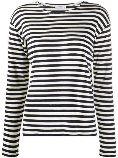 Closed Striped Long-sleeved T-shirt In Neutrals