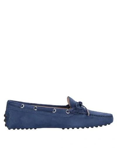 Tod's Loafers In Dark Blue