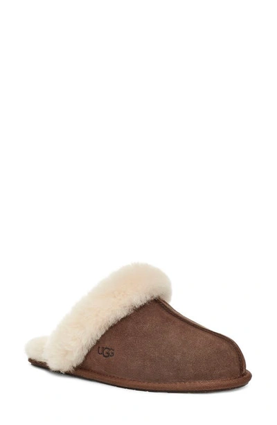 Ugg Scuffette Ii Dark Brown Suede Slippers