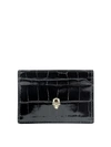 ALEXANDER MCQUEEN ALEXANDER MCQUEEN SKULL CARD HOLDER IN BLACK