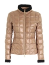 FAY LOGO PATCH DOWN JACKET IN CAMEL COLOR,NAW3241420RICI C811