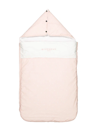 Givenchy Kids Baby Sleeping Bag For Girls In Rose