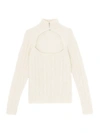 GANNI Alpaca & Wool-Blend Cutout Sweater