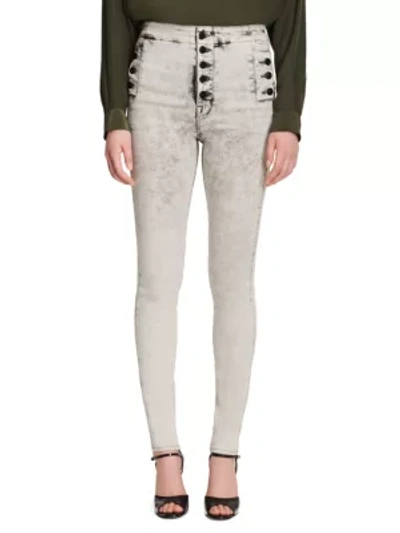 J Brand Natasha Sky High Skinny Jeans In Fragment In Grey