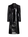 JUNYA WATANABE Double Breasted Faux Leather Long Jacket