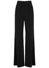 Alice And Olivia Athena Flared Wide Leg Trousers In Black