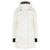 Canada Goose Alliston Packable Mid-length Down Coat In White