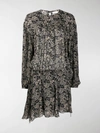 ISABEL MARANT ÉTOILE LONG-SLEEVED FLORAL DRESS,15767062
