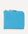 Comme Des Garçons Classic Leather Wallet In Blue