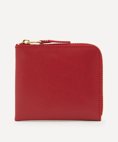 Comme Des Garçons Classic Leather Wallet In Red