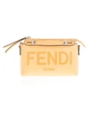 FENDI FENDI WOMEN'S YELLOW LEATHER HANDBAG,8BL145AC9LF1BVE UNI