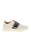TWINSET TWIN-SET WOMEN'S WHITE LEATHER SLIP ON SNEAKERS,201TCP13400001 35