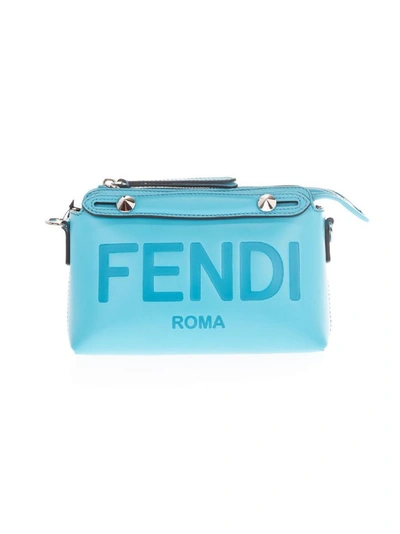 Fendi Women's Light Blue Leather Beauty Case