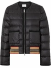 BURBERRY BURBERRY WOMEN'S BLACK POLYAMIDE DOWN JACKET,8018756 XS