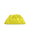 Bottega Veneta The Pouch Leather Clutch In Chartreuse