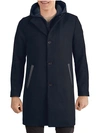 KENNETH COLE WOOL-BLEND HOODED CAR COAT,0400013036118