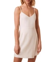 French Connection Whisper V-neck Envelope-skirt Dress In Summer White