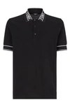 FENDI PIQUET LOGO TAPE POLO,FY0985-ACN2