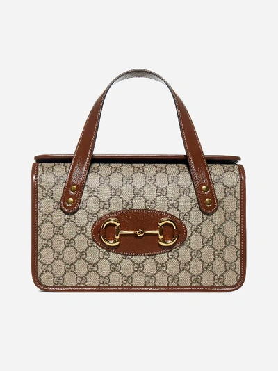 Gucci 1955 Horsebit Gg Supreme Fabric Handle Bag