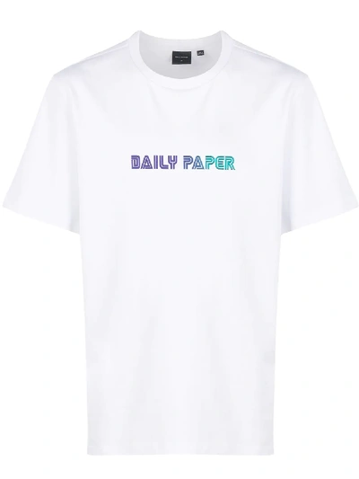 Daily Paper Logo Print Short-sleeved T-shirt In White