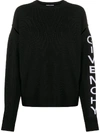 GIVENCHY BLACK AND WHITE WOOL SWEATER,BW90AH4Z7K