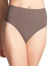 Yummie Liliana Comfortably Curved Shaping Thong In Sparrow