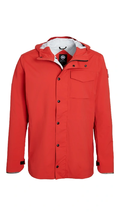 Canada Goose Nanaimo Technical-stretch Hooded Jacket In Red