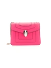 BULGARI BULGARI WOMEN'S PINK LEATHER SHOULDER BAG,288698 UNI